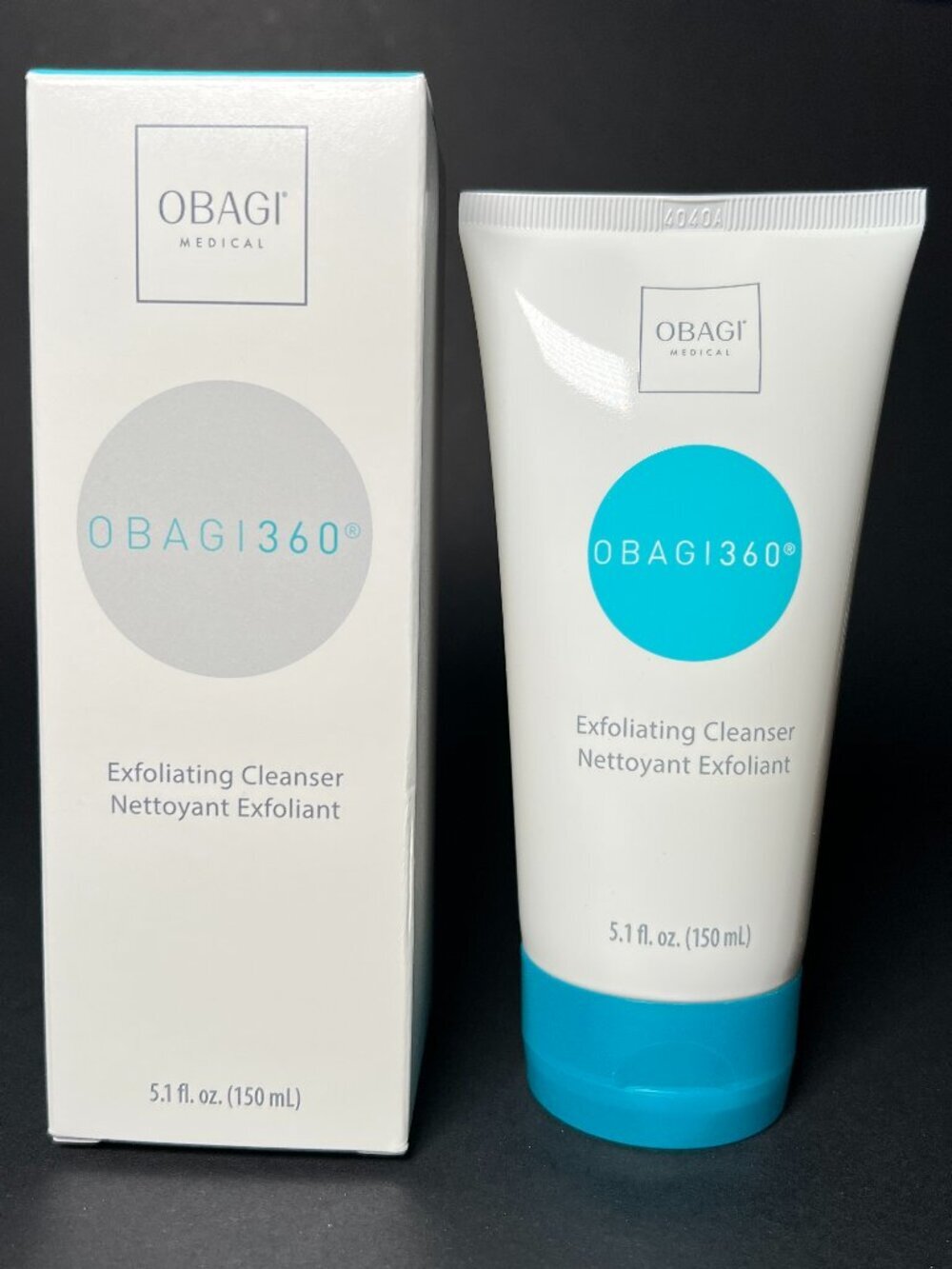 Obagi 360 Exfoliating Cleanser Clogged Pores Smooth Radiant Complexion 5.1 fl oz